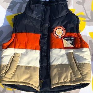 Timberland Orange Puffer vest vintage